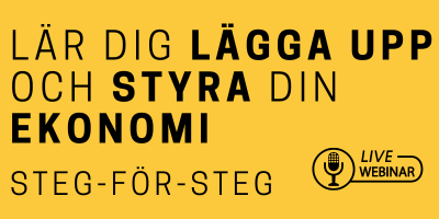 Lägg upp din ekonomi